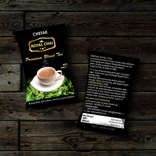 Package design for Royal Chai